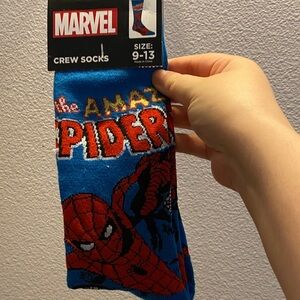 Marvel Spider-Man Red and Blue Crew Socks